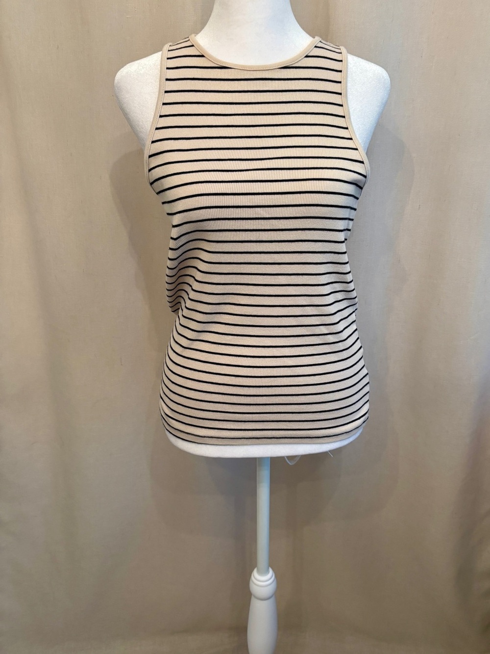 H&M Ribbed Striped Tank — Size L